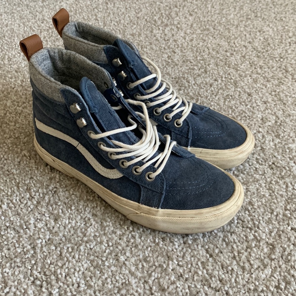 High top corduroy vans
